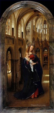 教会の聖母 ルネサンス ヤン・ファン・エイク Oil Paintings